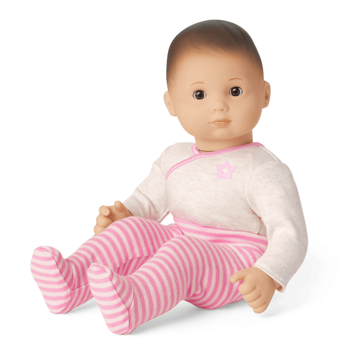 Bitty Baby® Doll #2 with brown hair in Pretty Pink J1