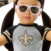 American Girl® x NFL New Orleans Saints Fan Outfit & Accessories for 18-inch Dolls J1