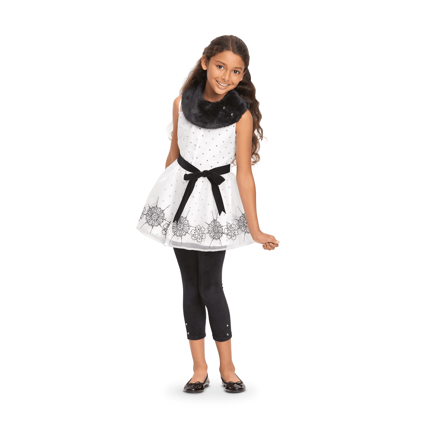 Let It Snow Tunic for Girls W1