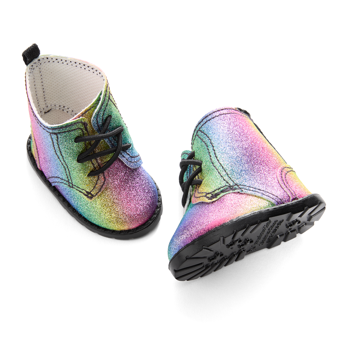 Glittery Rainbow Boots for 18-inch Dolls X1