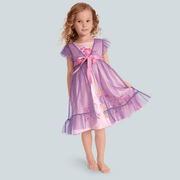 Royal Ruffles Nightie & Robe for Little Girls X7