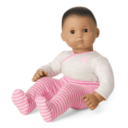 Bitty Baby® Doll #5 with dark brown hair in Pretty Pink M1