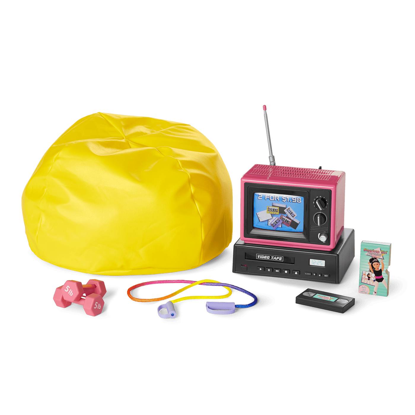 Courtney‘s™ TV & Fitness Accessories for 18-inch Dolls (Historical Characters) G4