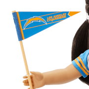 American Girl® x NFL Los Angeles Chargers Fan Outfit & Accessories for 18-inch Dolls W0