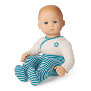 Bitty Baby® Doll #3 with blonde hair in Soft Blue Q0