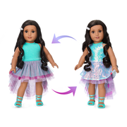 Glam Shimmering Ocean Outfit for 18-inch Dolls C8