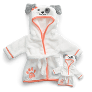 Comfy Puppy Robe Set for Girls & 18-inch Dolls F2