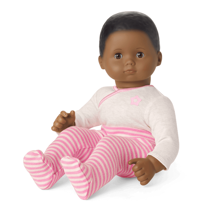 Bitty Baby® Doll #1 with black hair in Pretty Pink B3