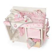 Dots & Blooms Changing Table with Storage A1